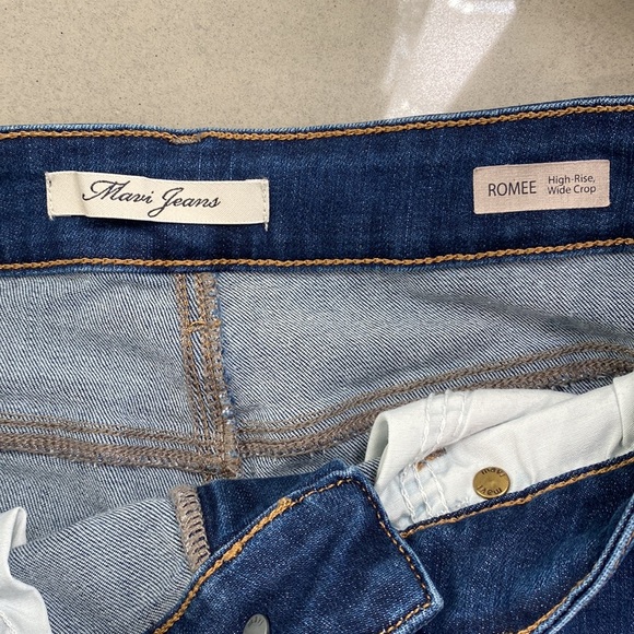 Mavi High-Rise Wide Leg Crop Jeans - Picture 3 of 4